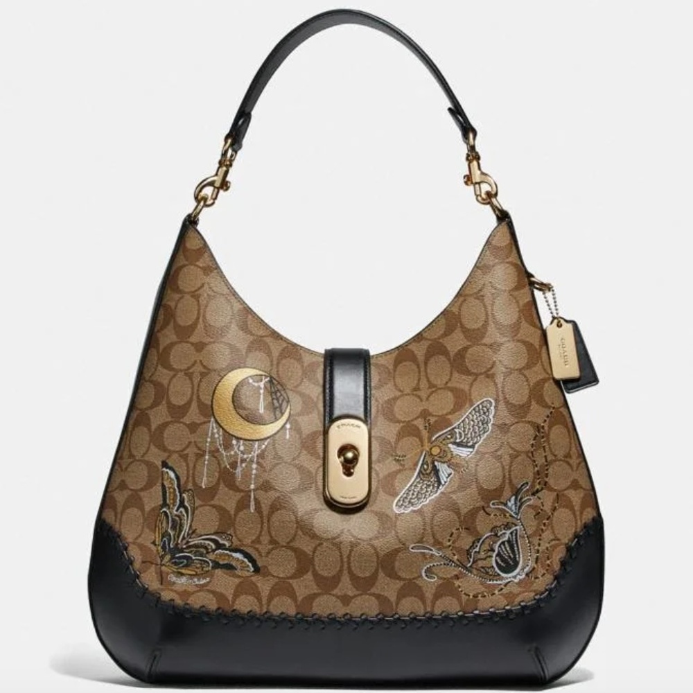 Coach Large Hobo w/Chelsea Animation & Whipstitch